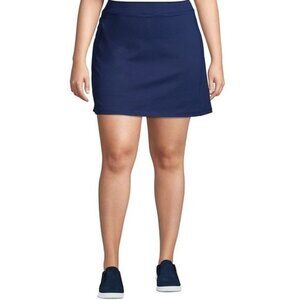 Lands End Womens Plus Size Skort Black 16